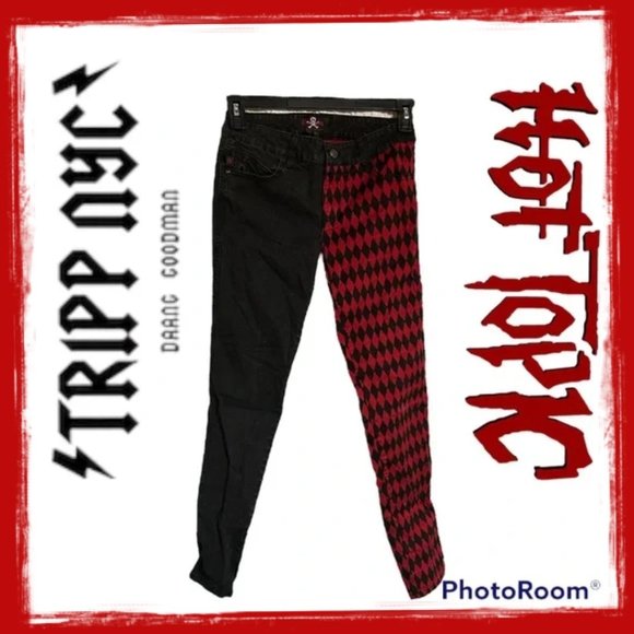 Tripp nyc Denim - LN Royal Bones by Tripp Daang Goodman Harley Quinn Skinny Jeans